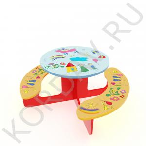 Столик детский круглый МАФ 10.044 (0)
